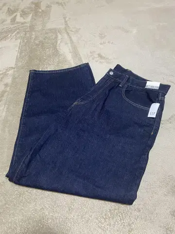 새상품 Gap 슈퍼 배기 데님 인디고 36/32