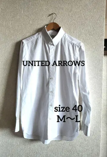 UNITED ARROWS 화이트 화이트 긴팔 셔츠