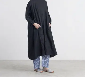 HEAVENLY 헤븐리 린넨 사이드 개더 원피스