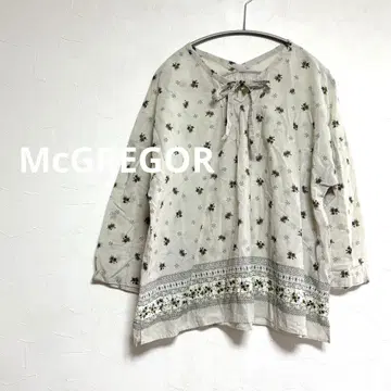 맥그리거 McGREGOR 꽃무늬 블라우스 베이지 여성용 L