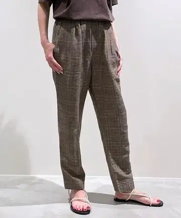 MORRIS & SONS 체크 무늬 팬츠