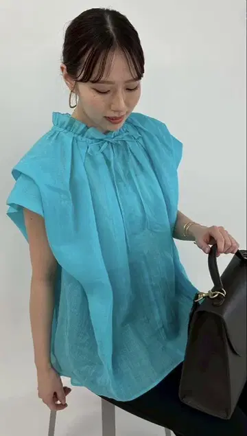 미라 오웬 워셔블] 2WAY 퍼프 슬리브 블라우스 완판템