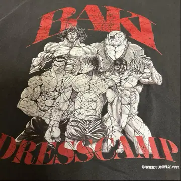 바키 dress camp 티셔츠 바키 애니메이션 티셔츠 L