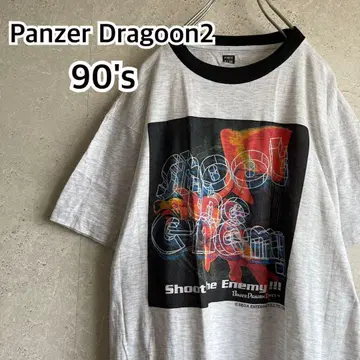 90s 세가 새턴 팬츠 드라군 츠바이 링거 넥 티셔츠