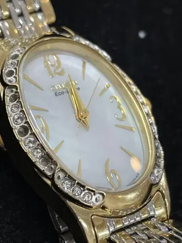 시티즌 Eco-Drive 손목시계 골드/실버