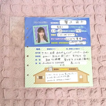 카니사와 모에코 랜덤 프로필 시트