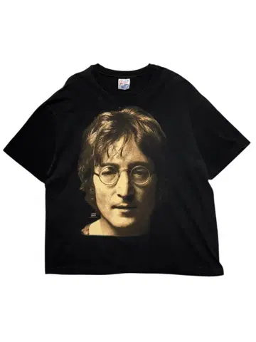 John Lennon 포토 프린트 티셔츠 / Hanes HEAVY