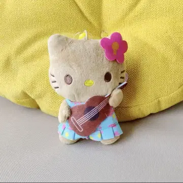 일광화상 키티 마스코트 하와이 봉제 인형 키링 우쿨렐레