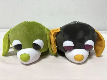 차 개 봉제 인형 누워 있는 봉제 인형 2종 세트