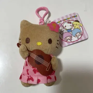 헬로키티 일광화상 키티 봉제 인형 우쿨렐레 괌 사이판 키링
