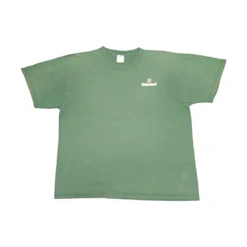 빈티지 빈티지 Heineken 로고 자수 티셔츠 그린 XL
