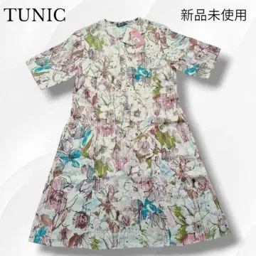 새상품 TUNIC 튜닉 원피스 룸웨어 린넨