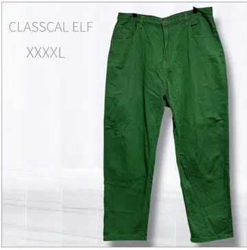 클래식 엘프 카키 4XL 와이드 팬츠 넉넉한 디자인 체형 커버