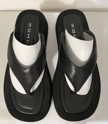 MOHI 모히 통굽 플립플랍 샌들 블랙 검정 24cm 38