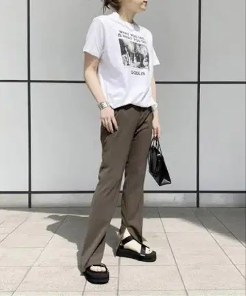 AP STUDIO 인사이드 슬릿 팬츠
