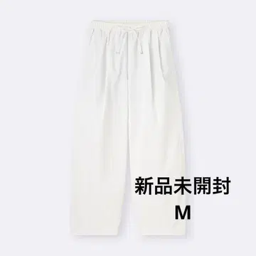 지유 배럴 레그 풀온 팬츠 Q M 사이즈 미개봉 새상품
