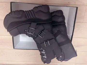 BOX230/BVL 블랙 비건 가죽 부츠 9