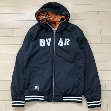 7.17 DAVID&WARFE 리버서블 블루종 블랙 올 패턴 2XL