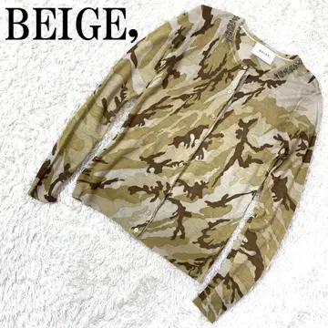 BEIGE, 베이지 니트 가디건 카모 패턴 베이지 계열 4 B9366