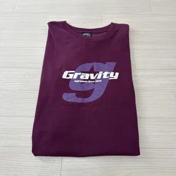 90s gravity 로고 티셔츠 골드윈 제작