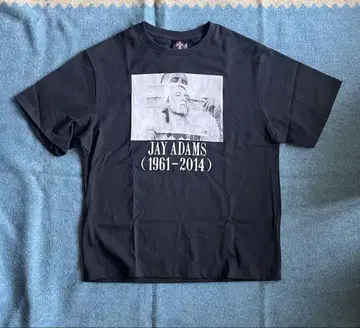 미사용 JAY ADAMS 사진 T 블랙 L 사이즈
