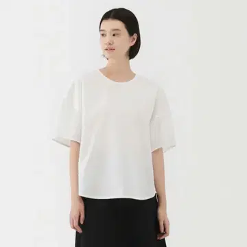 '무인양품' 냉감 반팔 블라우스
