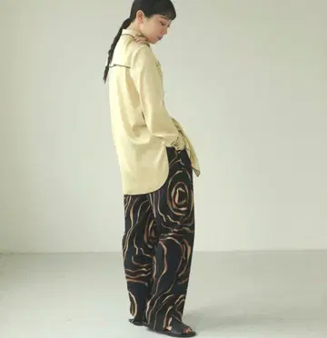 todayful 비스코스 마블 팬츠 38 요시다 레이카