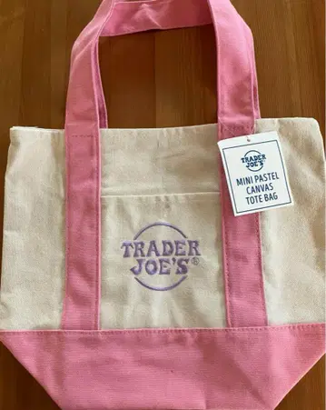 Trader Joe's 미니 토트백 핑크