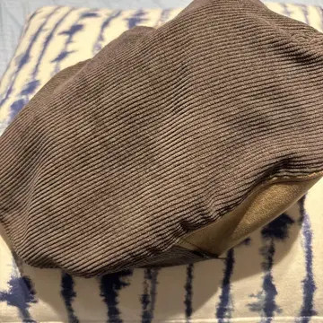 브라운 코듀로이 베레모
