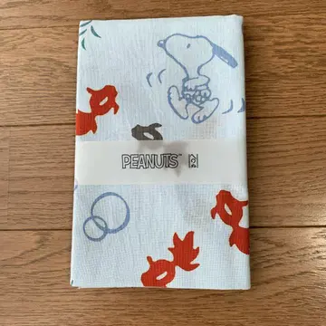 SNOOPY 카마와누 손수건 금붕어와 수영 미사용 새상품