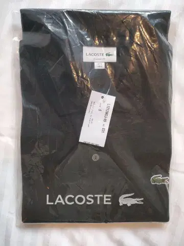 라코스테 블랙 피케 셔츠 XL