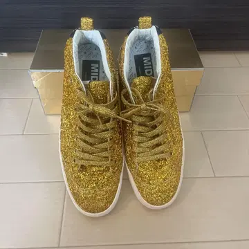 GOLDEN GOOSE 스니커즈 38 골드 글리터