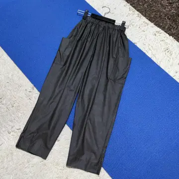 면과 실크 캐주얼 팬츠 허리밴딩