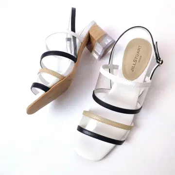 JILLSTUART 23.5cm 샌들 힐 업 하이 가죽