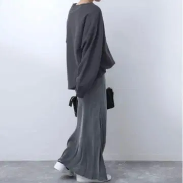 SLOBE IENA 큐프라 머메이드 스커트 아쉬 네이비