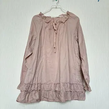 PINKHOUSE 면 론 핑크 블라우스