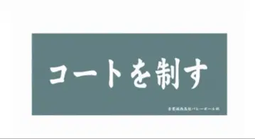 코트를 제압하는 하이큐!! 가로막 페이 타월 아오바죠사이 고교