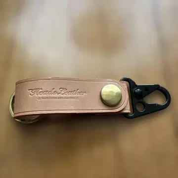 Heads Leather 내추럴 가죽 키링