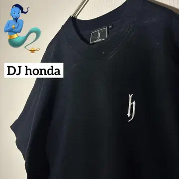 [개성파 구제 의류] DJ 혼다 블랙 티셔츠 M 자수 로고 Y2K