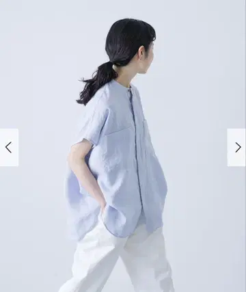 린넨 더블 포켓 프렌치 셔츠