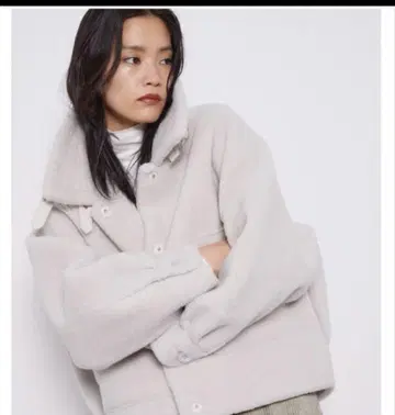 stunninglure 에코 무스탕 숏 자켓