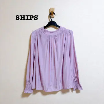 SHIPS 2way 솔리드 개더 블라우스 쉽스