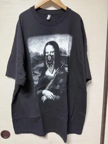 모나리자 그래픽 티셔츠 2XL