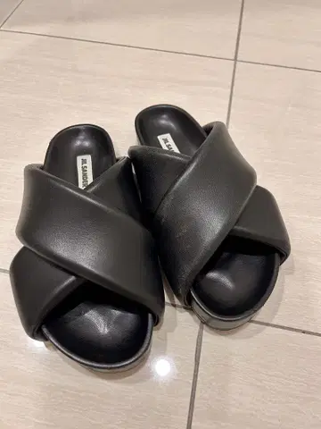 질 샌더 샌들 40 블랙