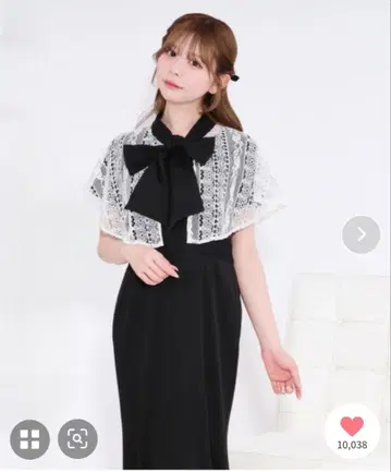 아프레 주르 케이프 보타이 머메이드 원피스 블랙 XL 시착만 한 상품