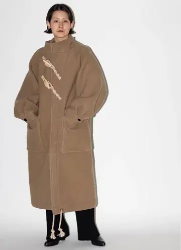 HYKE DOUBLE FACE DUFFEL COAT 더플 코트