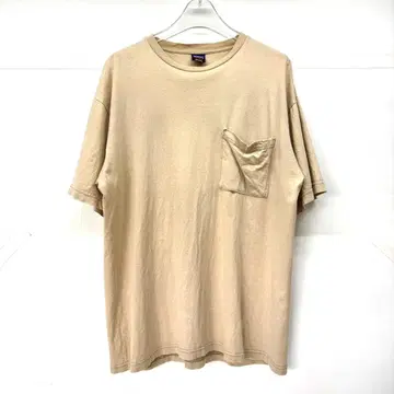 Patagonia 90s 로고 프린트 티셔츠 USA제 베이지 L