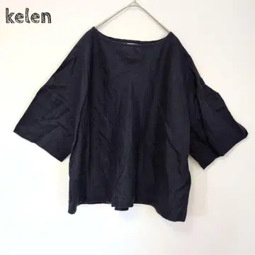 kelen 반팔 티셔츠 오버 사이즈 린넨 100% 풀오버