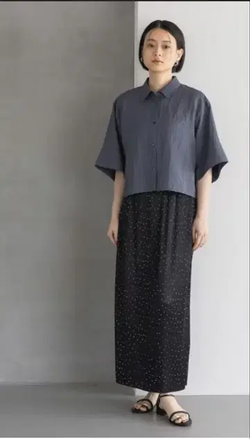 플리츠 이지 타이트 스커트