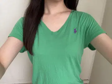 폴로 그린 티셔츠 L
